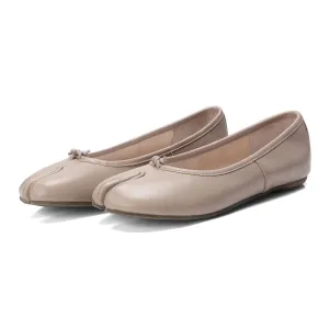 Tabi Ballerina Shoes Womens Leather Slip On Loafers