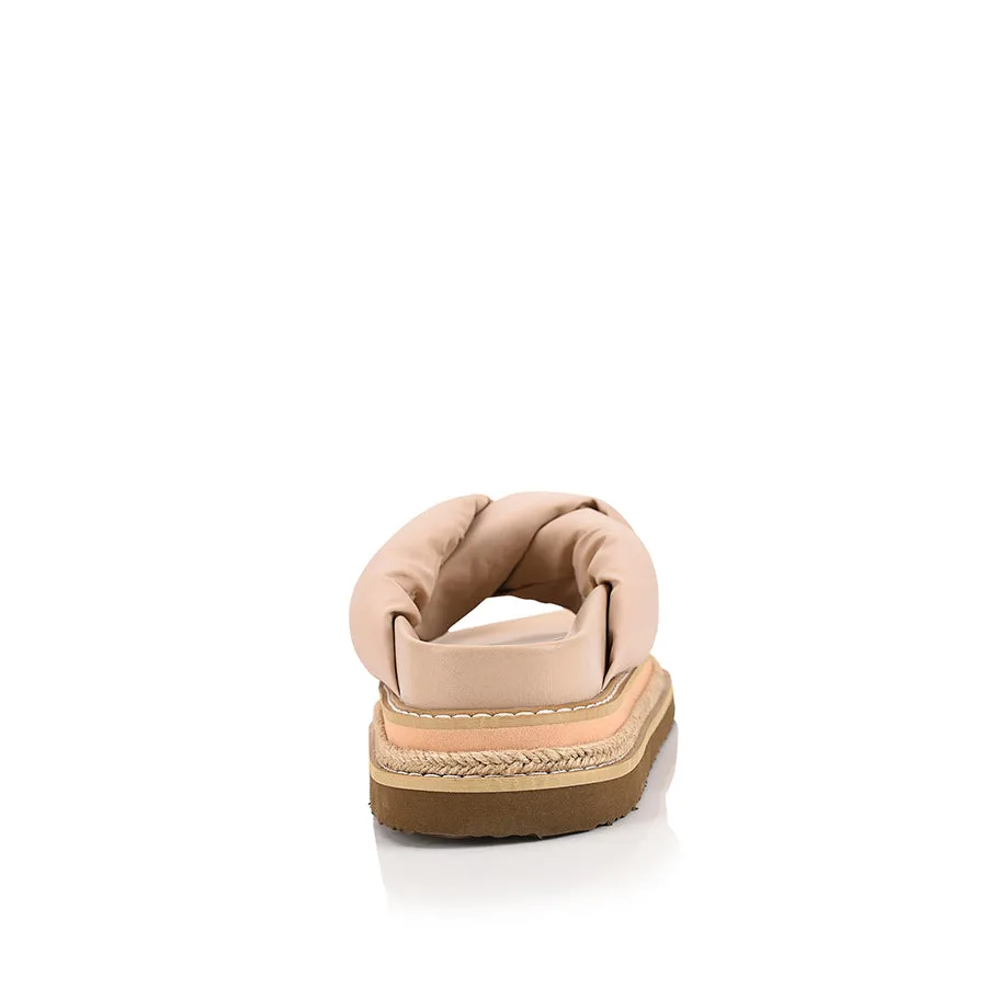 Thames Flaltform Slides - Stone Beige