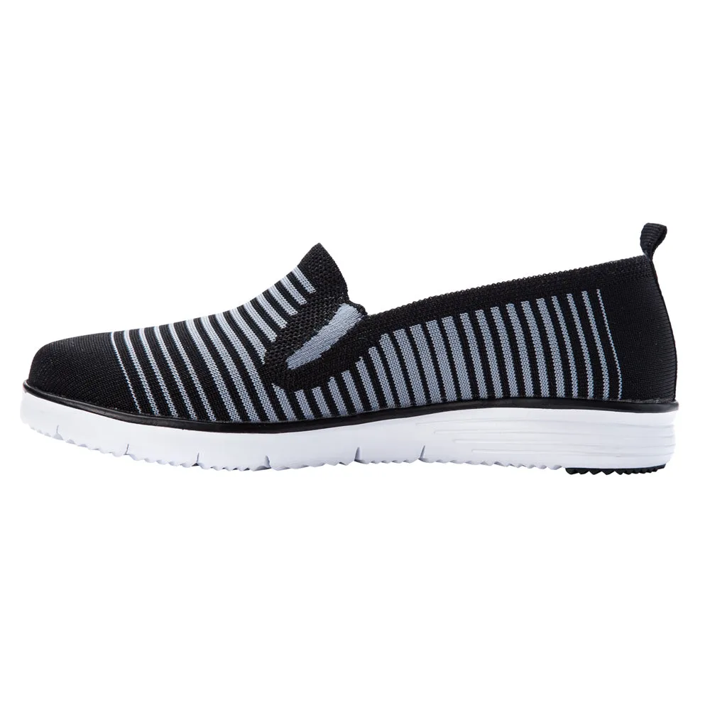 Travel Fit Striped Slip On Sneakers