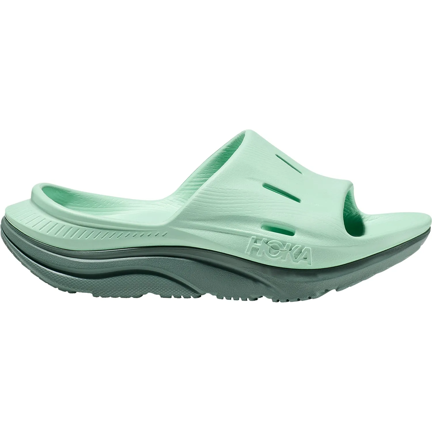 Unisex Hoka Ora Recovery Slide 3 Mint Green/Trellis EVA