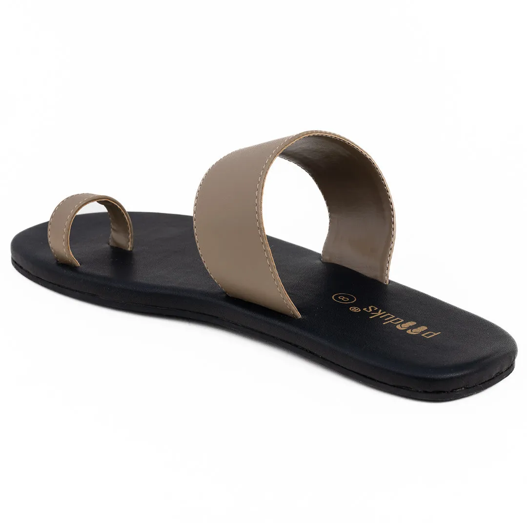 Vaana Toe-Ring Vegan Leather Slides Men