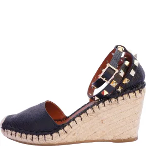 VALENTINO ROCKSTUD ESPADRILLE WEDGES