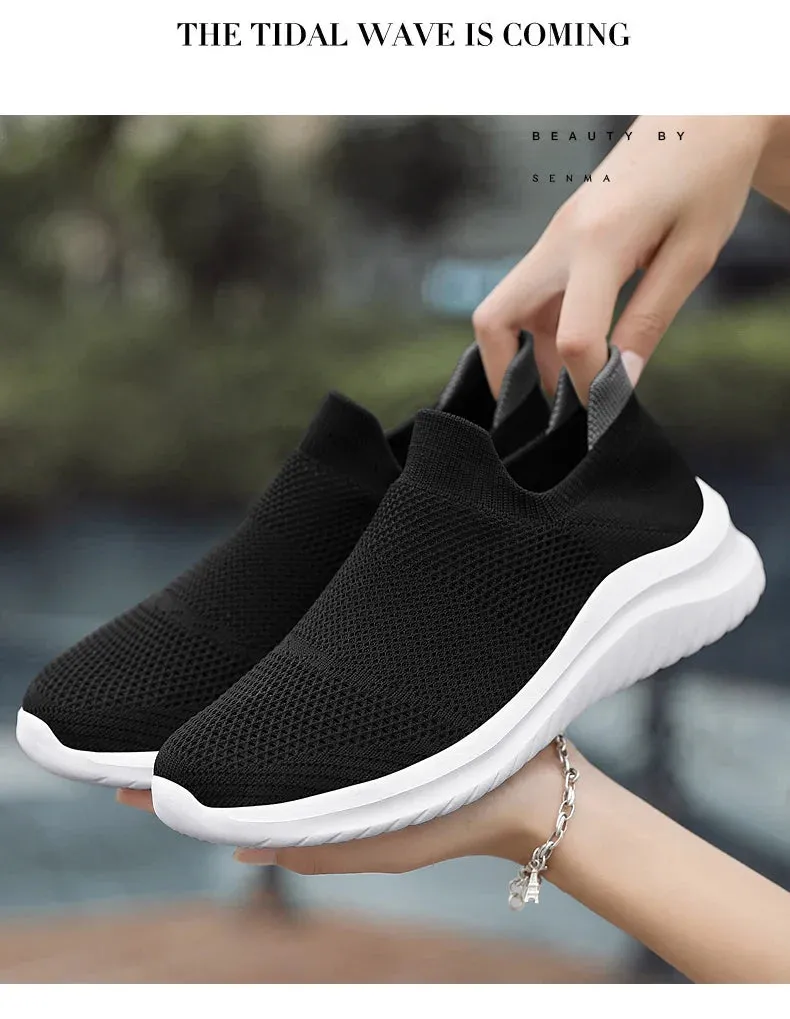 Walking on cloud slip ons slip ins super durable comfy sneakers