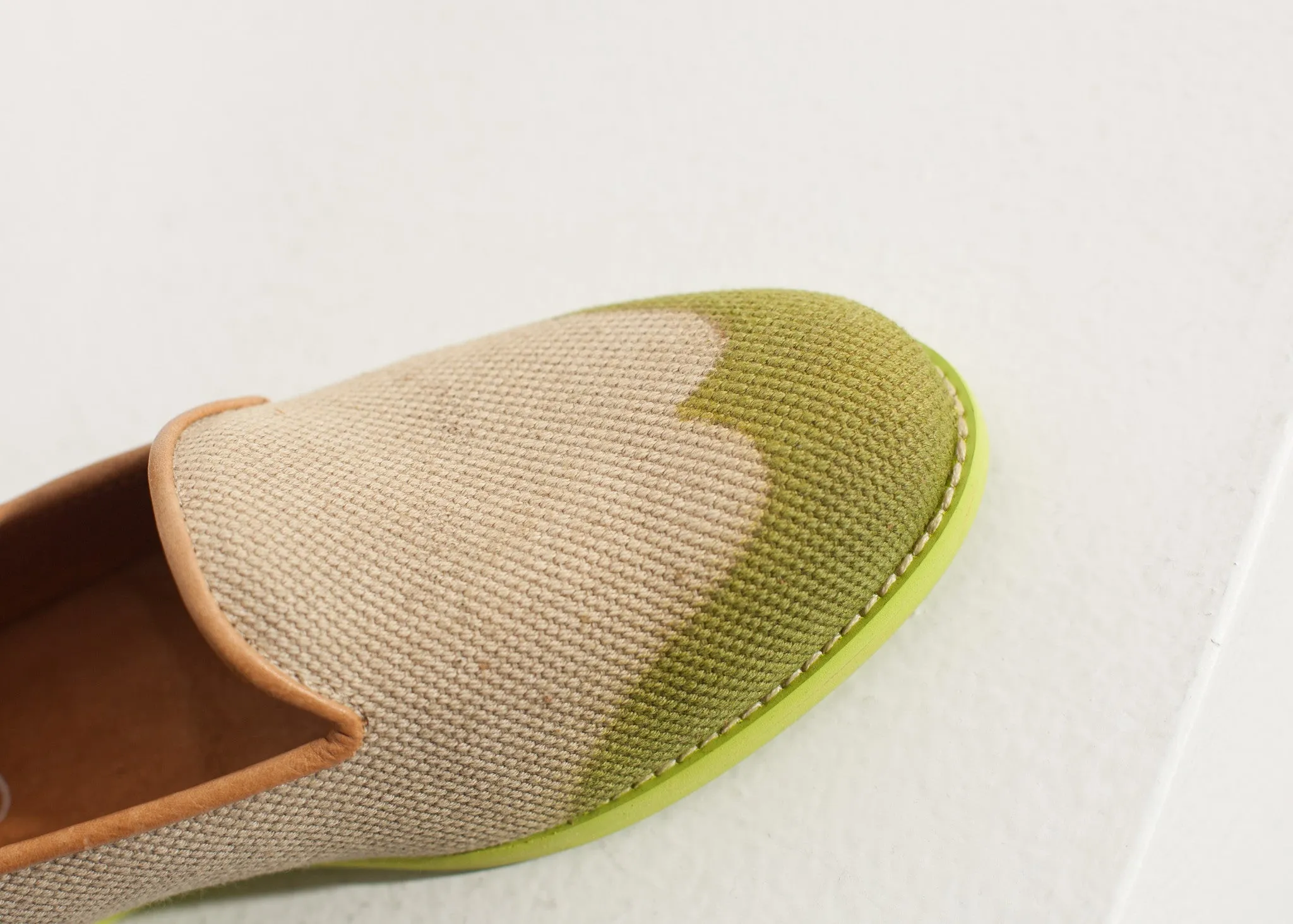 Wingtip Loafer in Lime