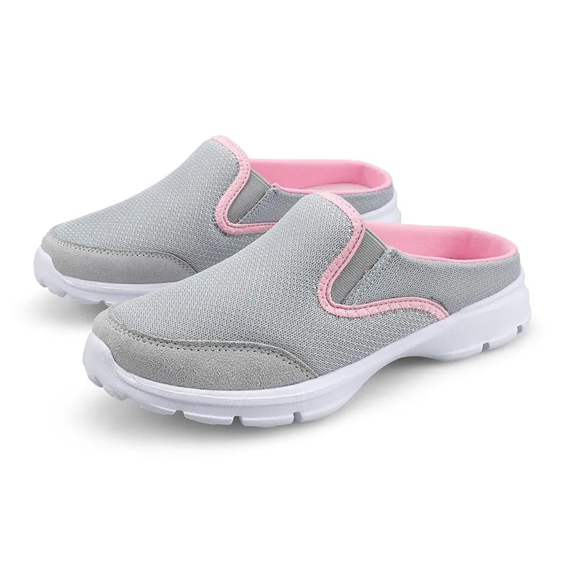 Women Mesh Half-Sneakers - Lightweight  Slip-on