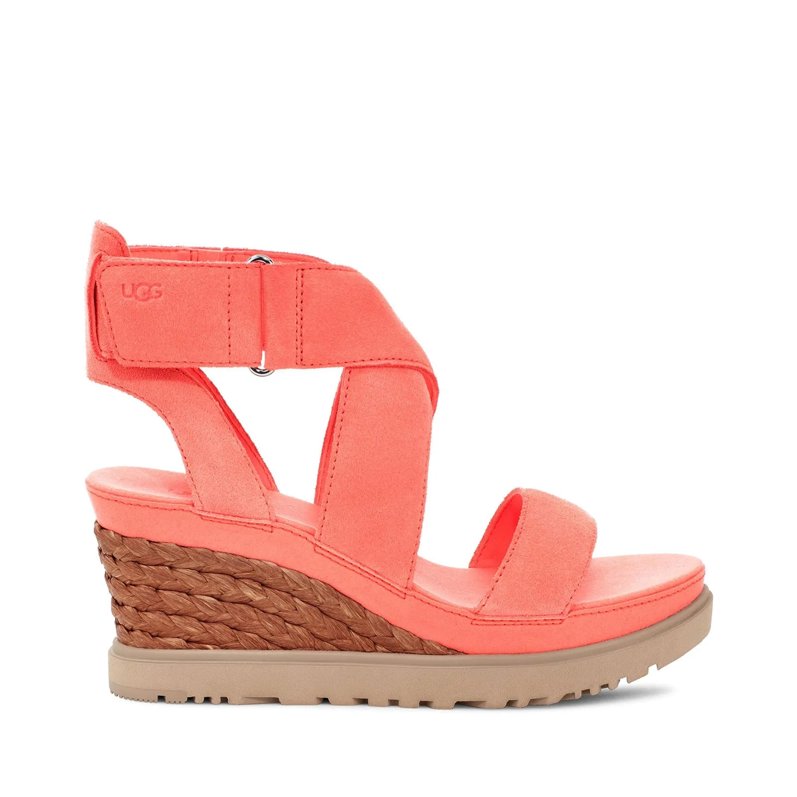 Women's Shoes UGG ILEANA ANKLE Platform Wedges 1155491 VIBRANT CORAL